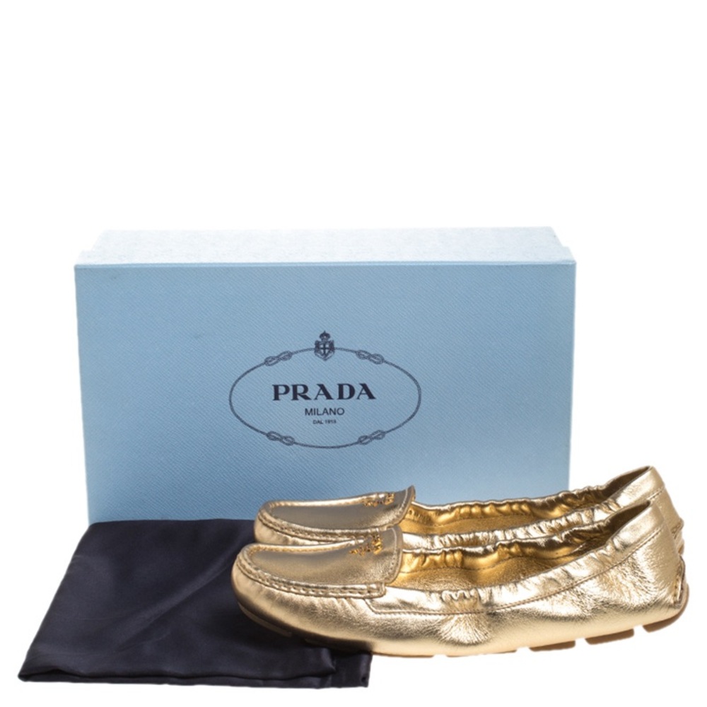 PRADA authentic leather loafers